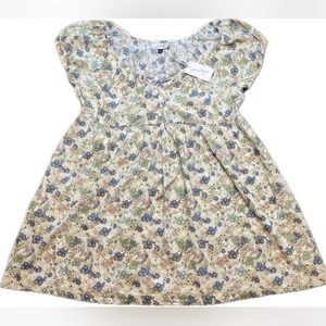 Universal Thread - Women’s Blouse - Cream Floral Print - Plus Size XXL - NWT